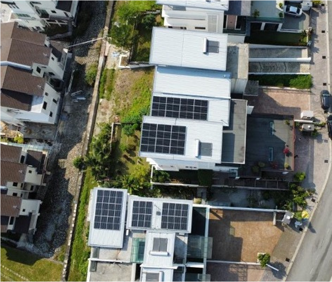 Residential Solar — Modern Terrace